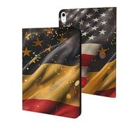 A-mericans And German Flags Case Compatible for iPad 10代 (10.9in) Tablet Cases Stand Protective Cover with Sleep/Wake