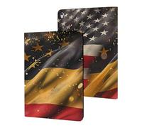 A-mericans And German Flags Case Compatible for ipad Pro/2016 ipad Pro (9.7in) Tablet Cases Stand Protective Cover with Sleep/Wake