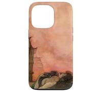 A Mermaid Lies Peacefully In The Water Under A Colorful Sky Case for iPhone 13 Pro