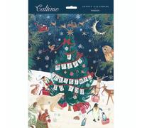 A Merry Christmas to You Advent Calendar | Traditional Picture Advent Calendar | Christmas Tree and Woodland Animals - 32.5x24.5cm