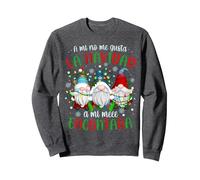 A mi no me gusta la navidad, a mi me encanta Feliz Navidad Sweatshirt, Adult Unisex, Dark Heather Grey, XX-Large