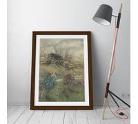 A Midsummer Nights Dream 1908 Arthur Rackham Stunning Framed Wall Art Print Picture - A1 - Walnut Frame