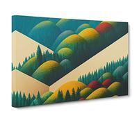 A Mind Blowing Summer Forest Canvas Wall Art Print 30x20 Inch