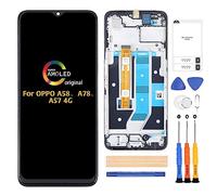 A-MIND for Oppo A58/A78/A57 4G Screen Replacement CPH2387 CPH2483 CPH2495 Touch Digitizer LCD Display Full Assembly Repair Kits,with Tools