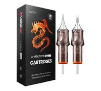 A-minusone Pack of 20 1005RL Tattoo Cartridge Needles #10 Bugpin Disposable Tattoo Needle Cartridge Round Liner with Membrane for Tattoo Pen