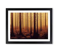 A Miraculous Forest Framed Print | A2 Black Framed Wall Art | Ready to Hang | Modern Landscape Picture | Living Room Bedroom Lounge Office