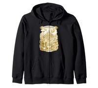 A Modern Utopia Inspired Retro Futurism Vision Zip Hoodie