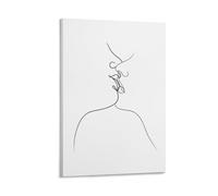 A Moment On The Lips Minimalistic Abstract Art Poster Canvas Wall Art Painting Office Home Decor Gifts 12x18inch(30x45cm)