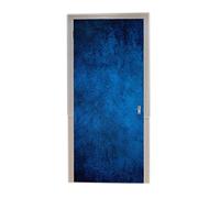 A.Monamour 3D Door Stickers for Interior Doors Blue Grunge Mottled Texture Background Abstract Art Vinyl Waterproof Self Adhesive Door Mural Decals for Bedroom Office Bathroom 77 x 200 cm