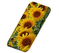 A.Monamour Non-Slip Water Absorbent Washable Bath Mat Summer Sunflower Field Nature Landscape Soft Flannel Mat Rug Carpet for Bathroom Bathtub Shower Kitchen Sink Bedroom Living Room 40x120cm