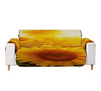 A.Monamour Sofa Slipcovers Sofa Covers Blooming Sunflowers in The Field Backgrounds Bright Sunshine Countryside Soft Velvet Slip Resistant Couch Sofa Furniture Protector Covers for Pets Dogs Cats