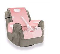 A.Monamour Sofa Slipcovers Sofa Covers Paris City Landmark for Travel Paper Cut Style Pink Background Velvet Slip Resistant Armchair Couch Sofa Furniture Protector Fabric Covers for Pets Dogs Cats