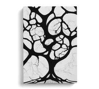 A Monochrome Tree No.1 Canvas Print | Gallery Wrapped 30mm Frame Wall Art | 30x20 inches | Ready to Hang | Modern Landscape Picture | Living Room Bedroom Lounge Office