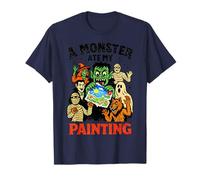 A Monster Ate My Painting Halloween Elementary Art Teacher T-Shirt