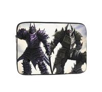 A Monster In Armor Patterned Laptop Sleeve Bag, Shockproof Slim Laptop Bag Briefcase Carrying Laptop Cover, Black, 25.40 cm
