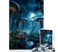 A Moonlit Night Puzzles for Adults 1000 Piece Secret Santa Gifts Suitable for Couples Home Decoration Toys for 14+ Puzzle Game Offered (38x26cm)