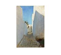 A Moroccan Street Scene By John Singer Sargent Painter Artwork Poster Art Canvas Painting Decor Wall Print Photo Gifts Home Modern Decoratives 16x24inch(40x60cm)