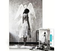 A Mortal Meets The Angelic Jigsaw Puzzles for Adults 1000 Pieces Brain Power Snug Connection Home Game Perfect Art (38x52cm)