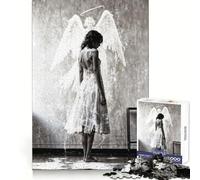 A Mortal Meets The Angelic Jigsaw Puzzles for Adults 1000 Pieces Brain Power Snug Connection Home Game Perfect Art (38x52cm)