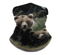 A Mother And A Cub Bears Headscarf Uv Protection Neck Gaiter Windproof Face Cover For Yoga Workout Sports 25X50Cm