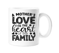 A Mothers Love Is The Heart Of The Family Mug 60 SECOND MAKEOVER White One Size