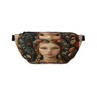 A Mouth Fanny Pack for Women Man,There is A Cherry Between The Lips Waist Belt Bag Crossbody for Sports Travel Hiking Running Jogging