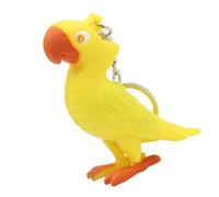 A multifunctional parrot key chain featuring an easy press button featuring an attractive LED light bag sound for personalized organization, フリーサイズ