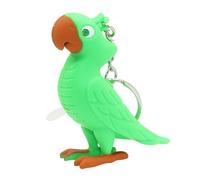 A multifunctional parrot key chain featuring an easy press button featuring an attractive LED light bag sound for personalized organization, フリーサイズ
