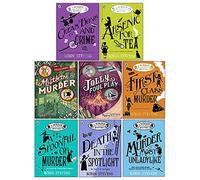 A Murder Most Unladylike Mystery Series 8 Books Collection Set by Robin Stevens (First Class Murder, Jolly Foul Play, Spoonful of Murder, Death In The Spotlight & MORE!)