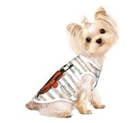 a Musical Moments Pet Breathable Sleeveless T-shirt L for Small Dogs and Cats Soft, Lightweight, Stylish