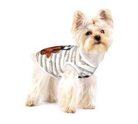a Musical Moments Small Dog Cotton Vest L - Breathable, Soft, and Comfortable Pet Clothing for Cats and Dogs
