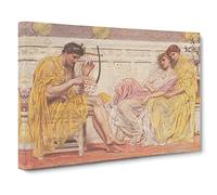 A Musician By Albert Joseph Moore Canvas Print | Gallery Wrapped 30mm Frame Wall Art | 24x16 inches | Ready to Hang | Classic Picture | Living Room Bedroom Lounge Office