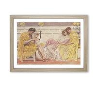 A Musician by Albert Joseph Moore Framed Print | A2 Oak Framed Wall Art | Ready to Hang | Modern Nature Picture | Living Room Bedroom Lounge Office