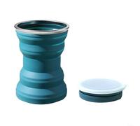 A Must Have Accessory Space Saving 320ml Silicone Drinkware For All Your Outdoor Adventures (Blue)