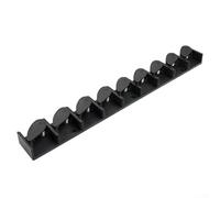 A Must Have Organizer Mountable Design Keeps Up to 9 Fishing Poles Neatly Stored on the Walls (Black)
