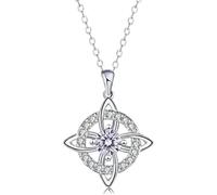 A mysterious birthstone necklace with a silver pendant, suitable for women, wives, and mothers(G)
