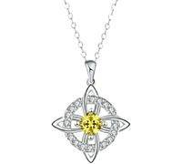 A mysterious birthstone necklace with a silver pendant, suitable for women, wives, and mothers(I)