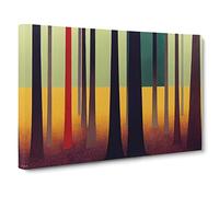 A Mystical Abstract Forest Canvas Wall Art Print 30x20 Inch