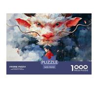 A Mythical Wyrm 1000 Pcs Premium Cardstock Puzzle Majestic Mythical Beast Unique Challenging Educational Toys Puzzles As Home Decoration70x50cm/1000pcs