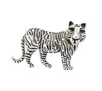 A N KINGPiiN Silver Tiger Lapel Pin Badge Coat Suit Wedding Gift Party Shirt Collar Accessories Brooch for Men,A02