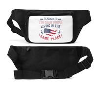A Nation is the Same People Living in the Same Place Unisex Waist Bag Black