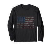 A Nation of Immigrants American Flag Long Sleeve T-Shirt
