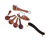 A Natural Jujube Wood 4/4 Violin Parts Set With Professional Maple Wood Violin Shoulder Rest violin parts