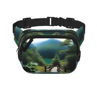 a Nature Adventure Square Double-Layer Waist Bag for Outdoor Activities Such as Sports, Travel, Hiking, Cycling