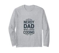 A Nerdy Dad Who Loves Coding Programmer Life Long Sleeve T-Shirt