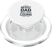 A Nerdy Dad Who Loves Coding Programmer Life PopSockets PopGrip for MagSafe