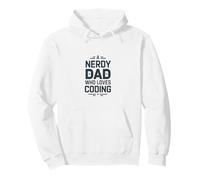 A Nerdy Dad Who Loves Coding Programmer Life Pullover Hoodie