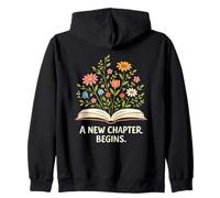 A New Chapter Begins Inspiring Readers Library Classic Zip Hoodie