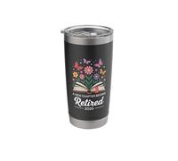 A New Chapter Begins Life Transition Typography Art Stainless Steel Insulated Tumbler
