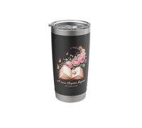 A New Chapter Begins Life Transition Typography Art Stainless Steel Insulated Tumbler